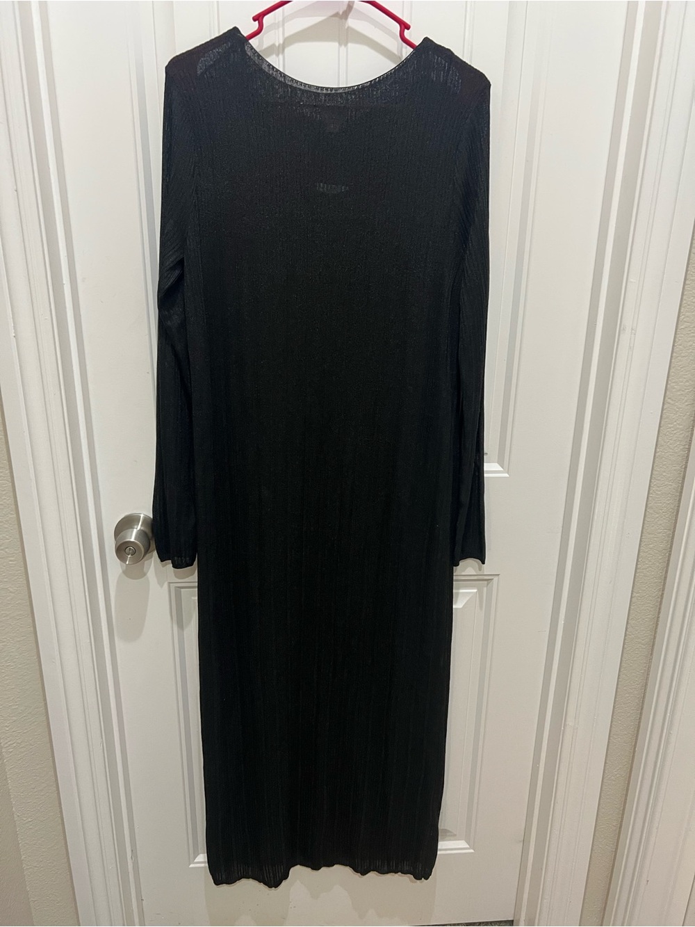 a new day Black Long Sleeve Maxi Dress